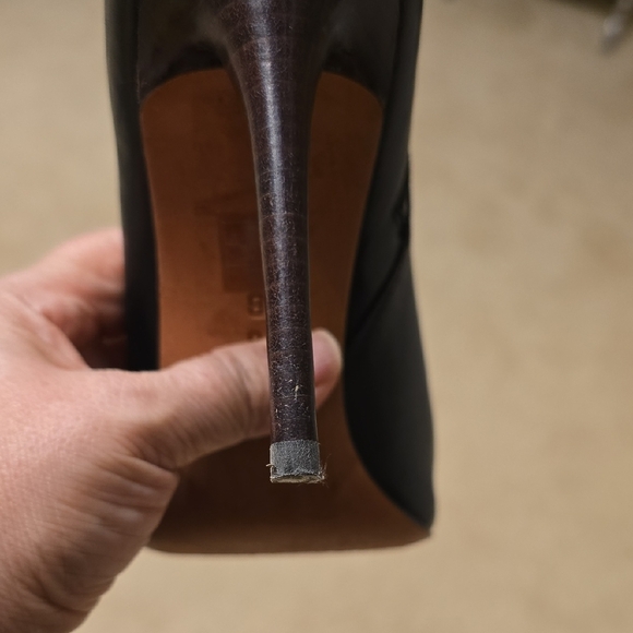 Coach Black Suede Heeled Boots with Lace-Up Design - Picture 13 of 13